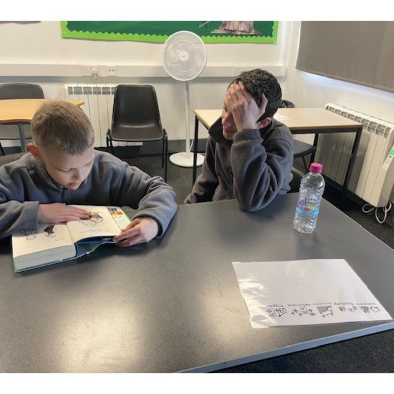 I caught you reading! - Cross Keys Learning